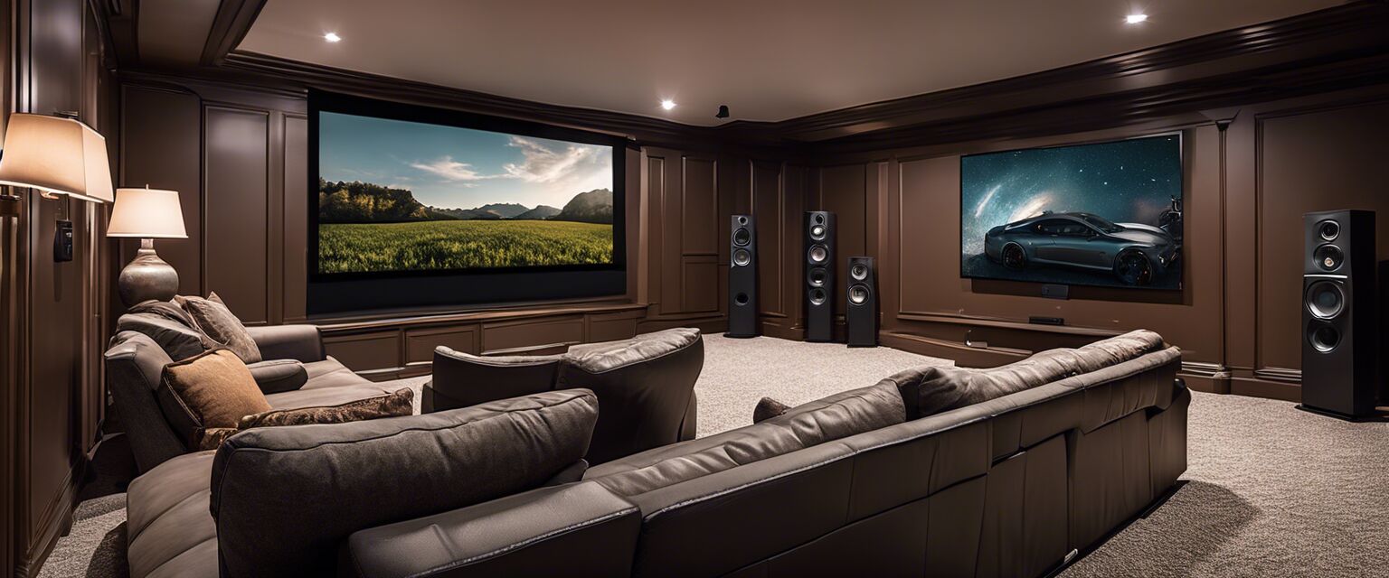 Home theater system setup